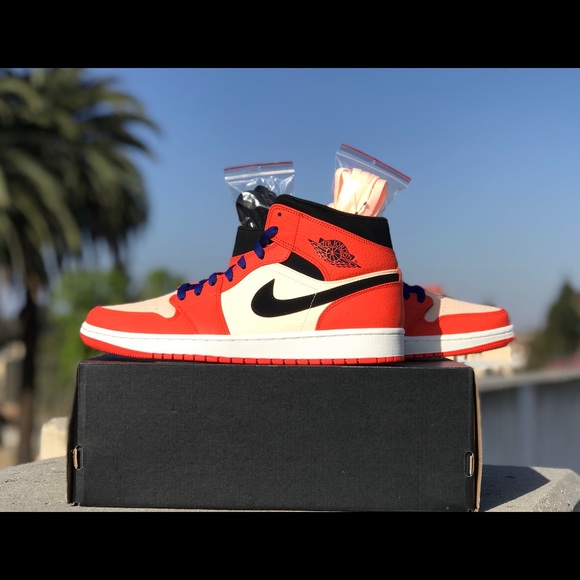 Nike Other - Nike Air Jordan 1 Mid Team Orange Black